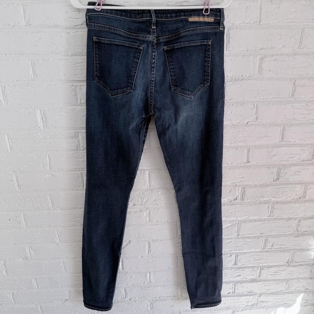 THVM Skinny Jeans Blue Denim Dark Wash Wash Women's Regular Size 29 5-Pocket - Picture 5 of 8